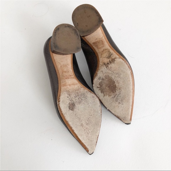 Nicholas Kirkwood Pewter Leather Beya Loafer Heel - Picture 7 of 9